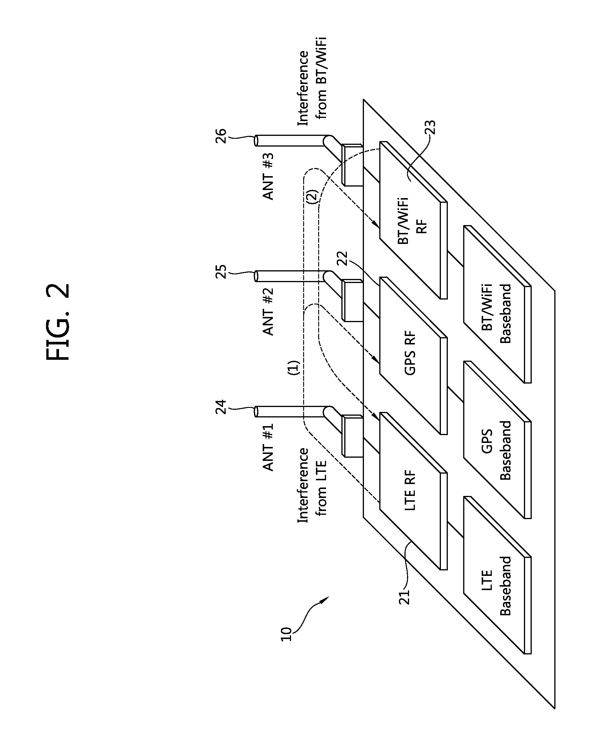 Apparatus and method for controlling coexistence interference within device in wireless communication system