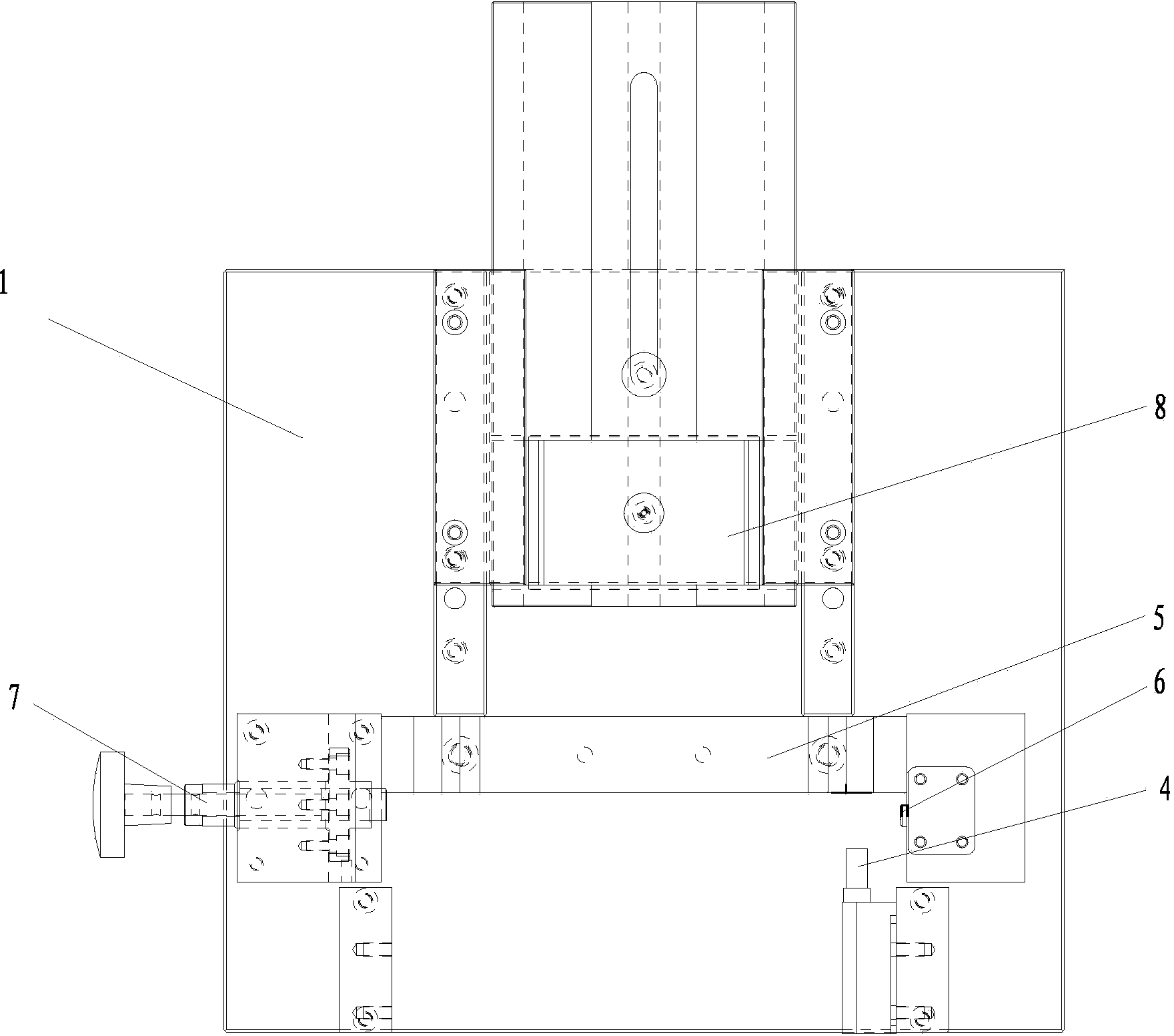 Fixture device for special-shaped groove of automobile brake system support