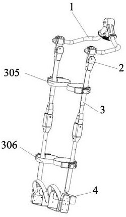Load-bearing power-assisted exoskeleton with damping function
