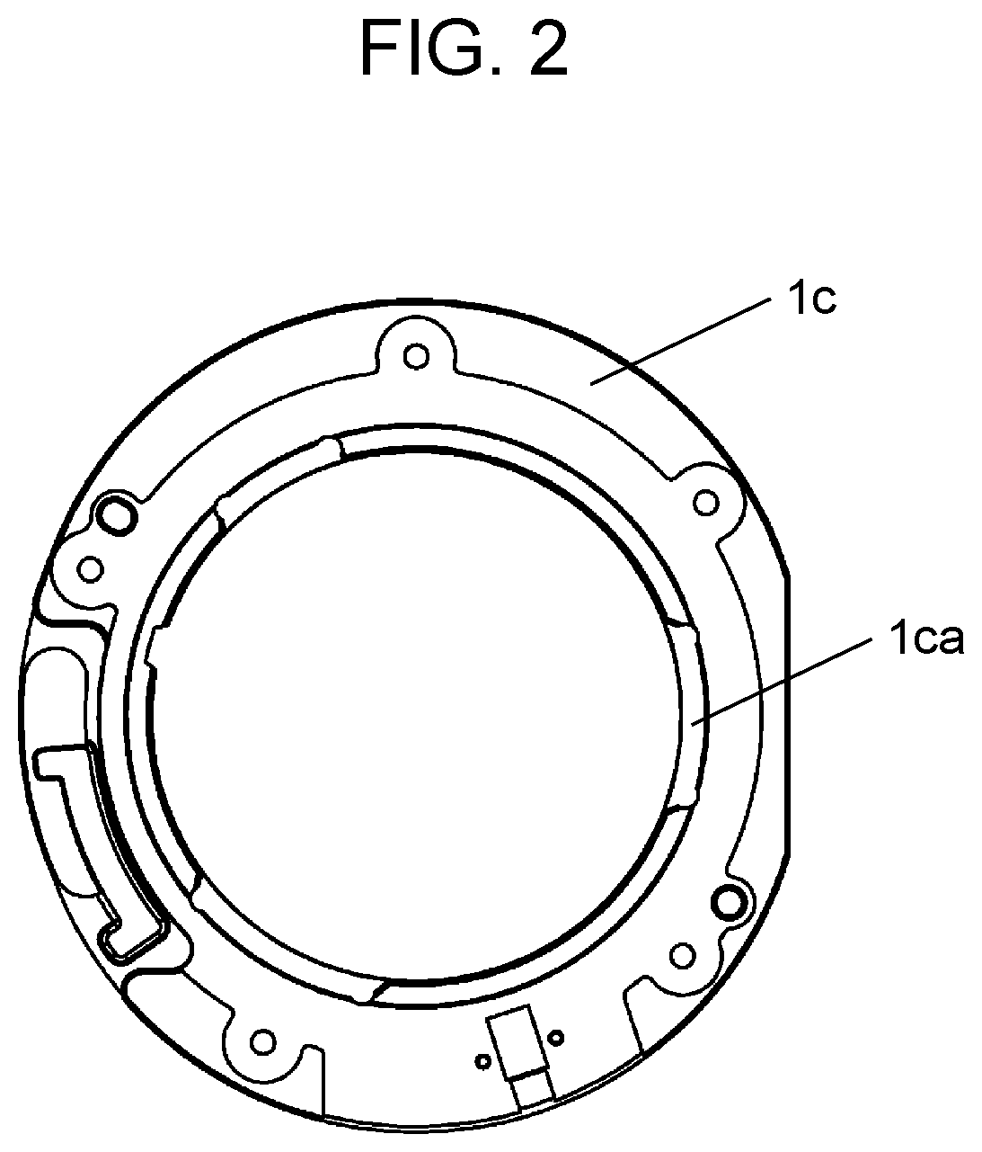 Lens mounting apparatus and projector