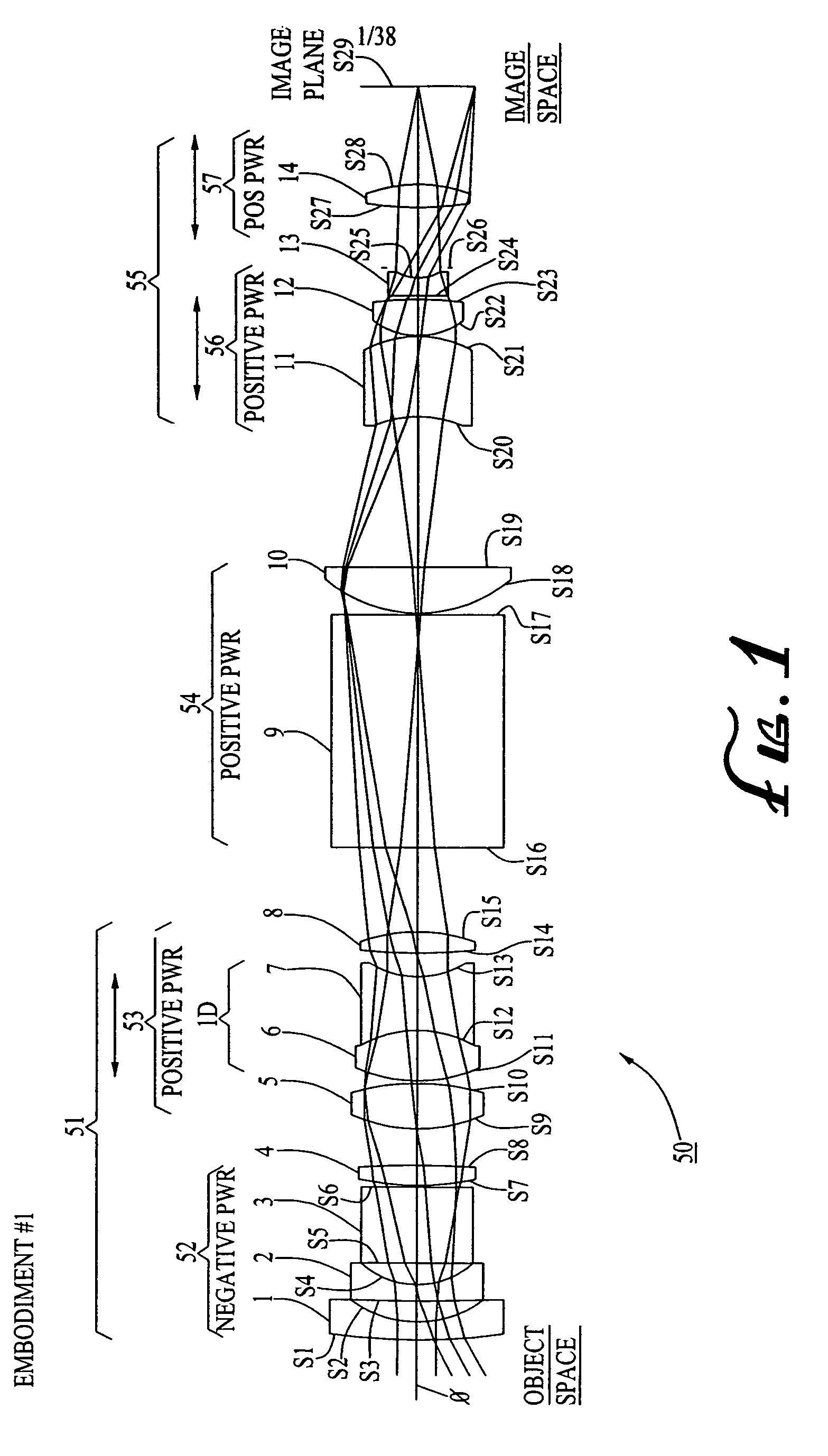 Wide-range, wide-angle compound zoom with simplified zooming structure
