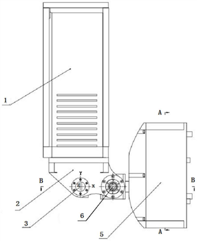 Pitching angle swing mechanism of vehicle-mounted radar