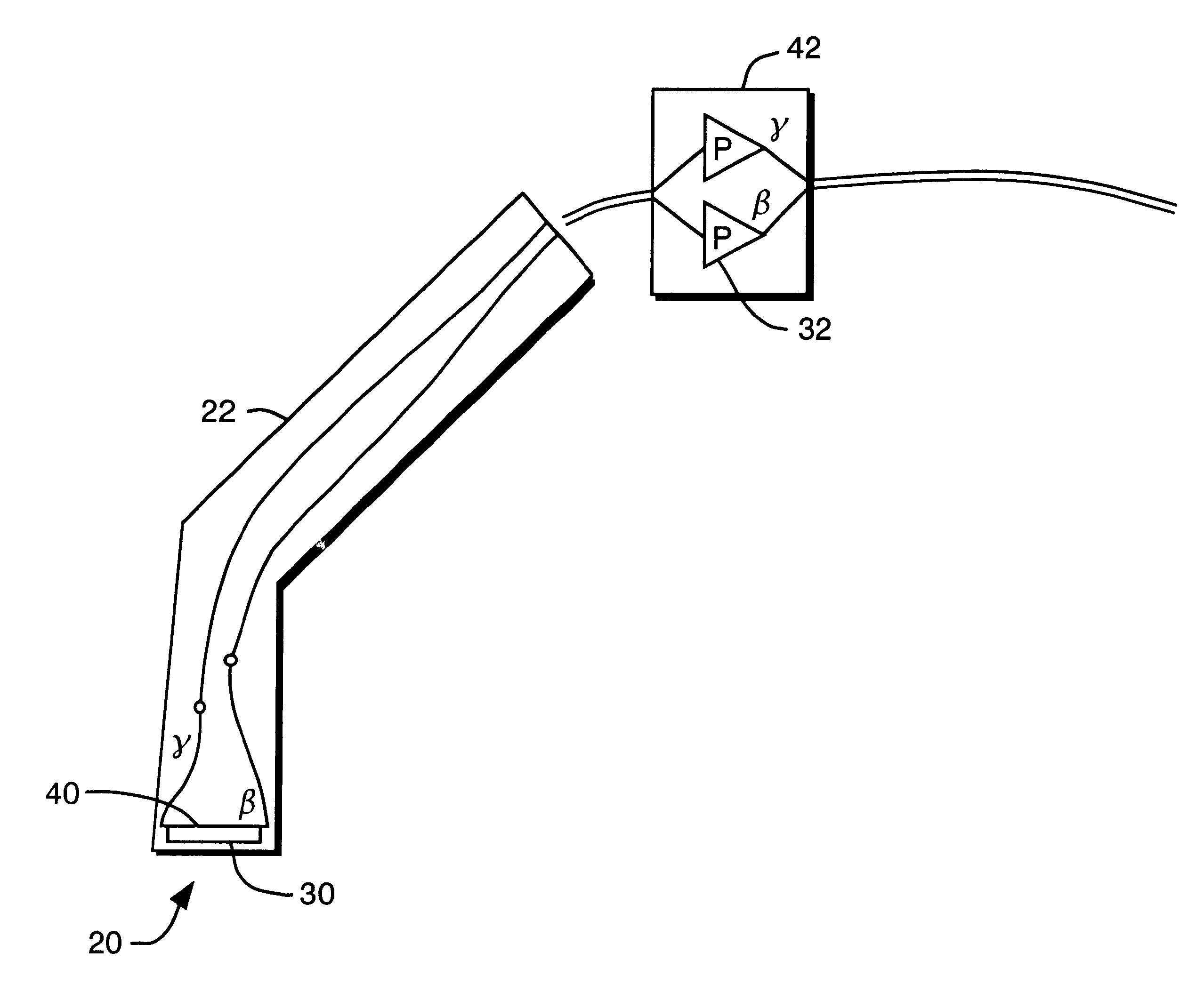 Solid state beta-sensitive surgical probe