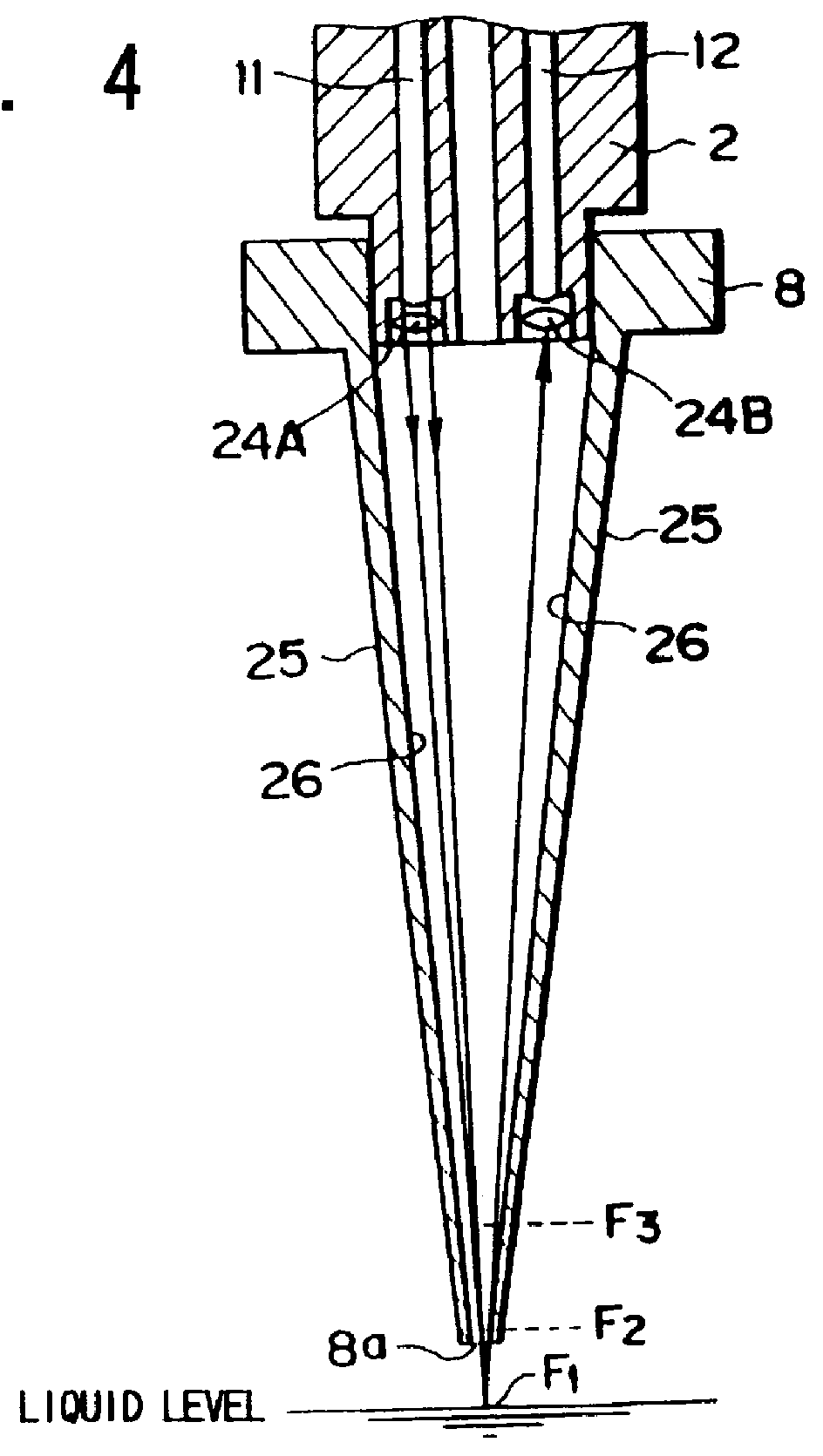 Method for sucking/determining liquid and pipetting device driven and controlled according to method