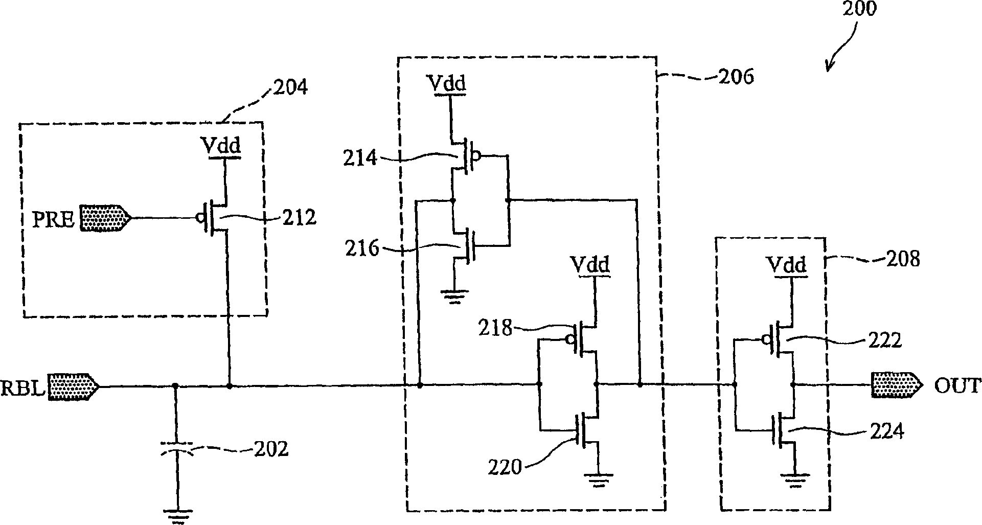 Memory outputting circuit and data outputting method