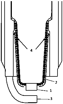 Accumulated carbon self-cleaning method of spark plug