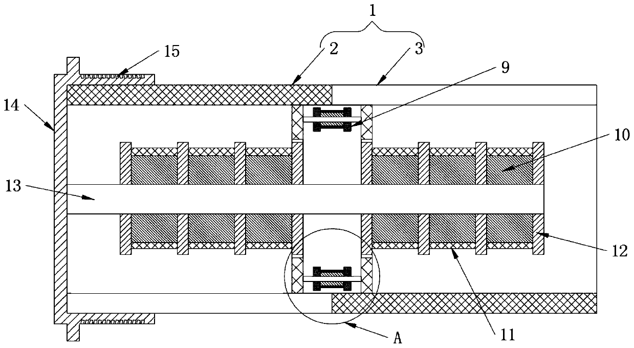 Cooling water pipeline filtering device