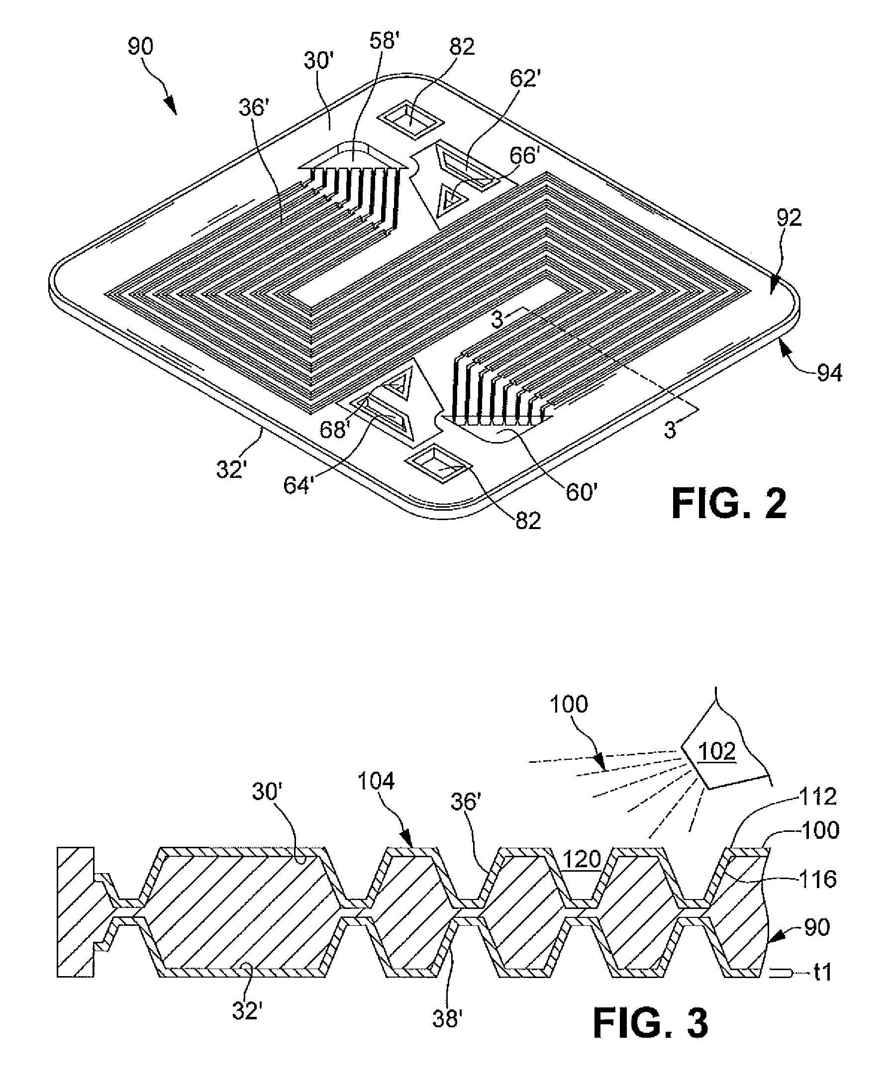 Formed plate assembly for PEM fuel cell