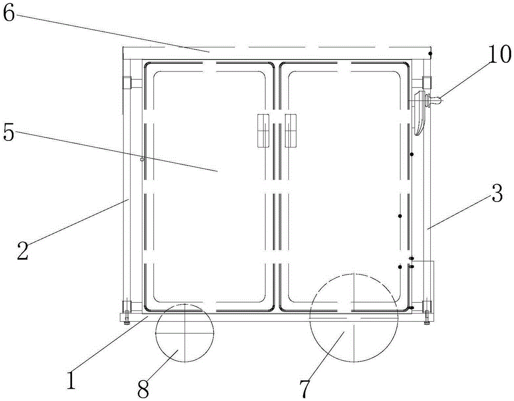 Sealed distributing and collecting trolley and maintaining method thereof