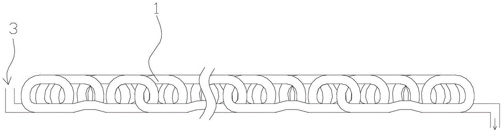 Gas spring with plurality of spiral columns