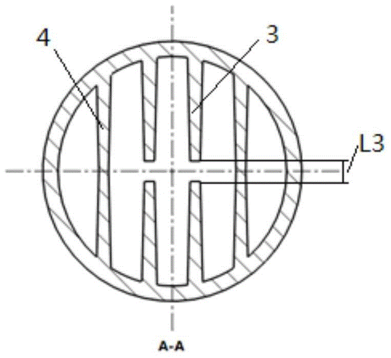 An axisymmetric cross-finned heat exchange tube