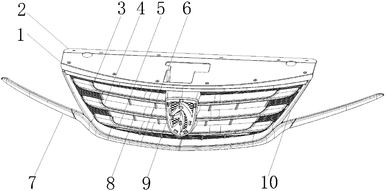 Automotive integrated front grille