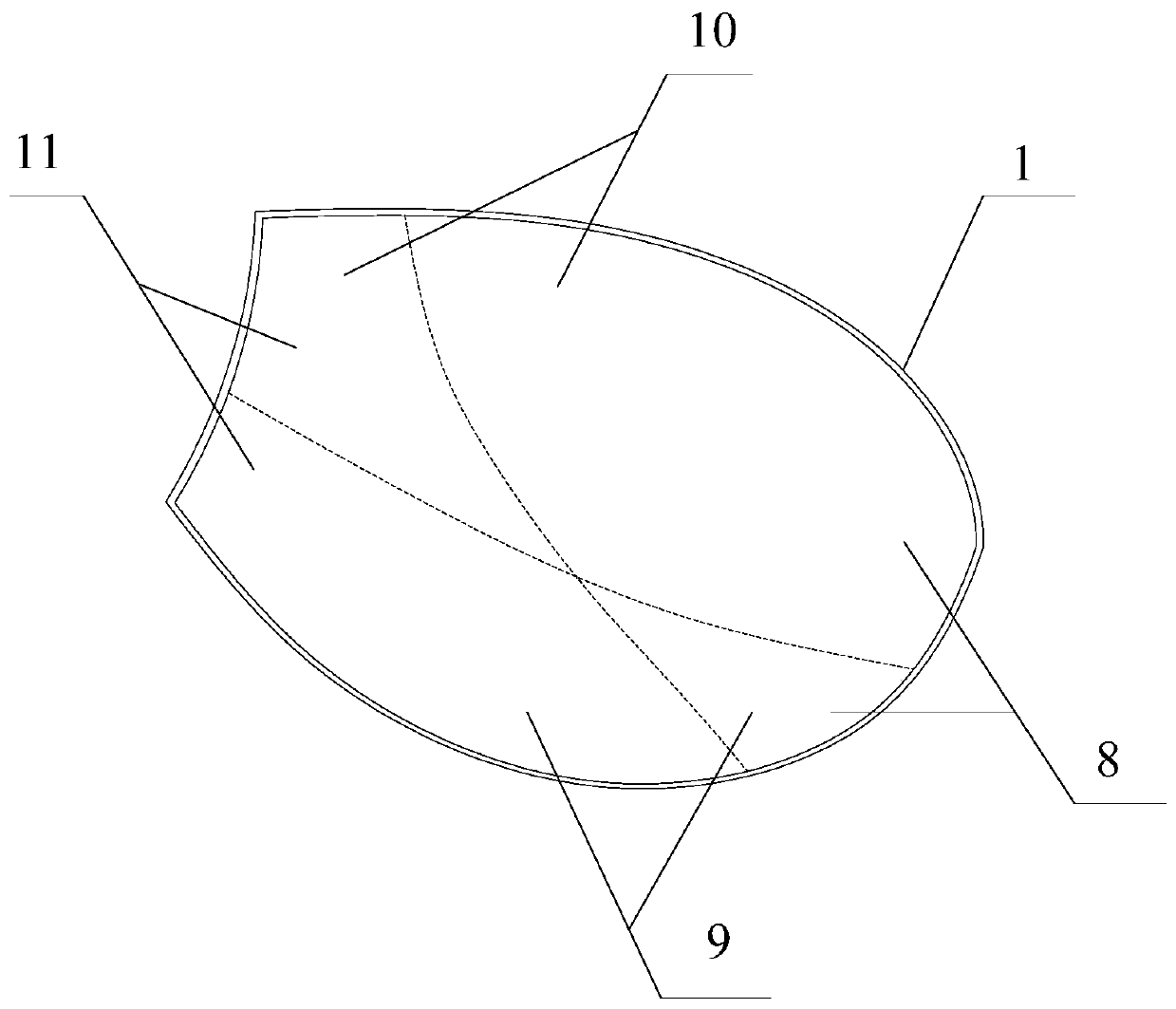 A five-in-one bra latex mold cup and preparation method thereof