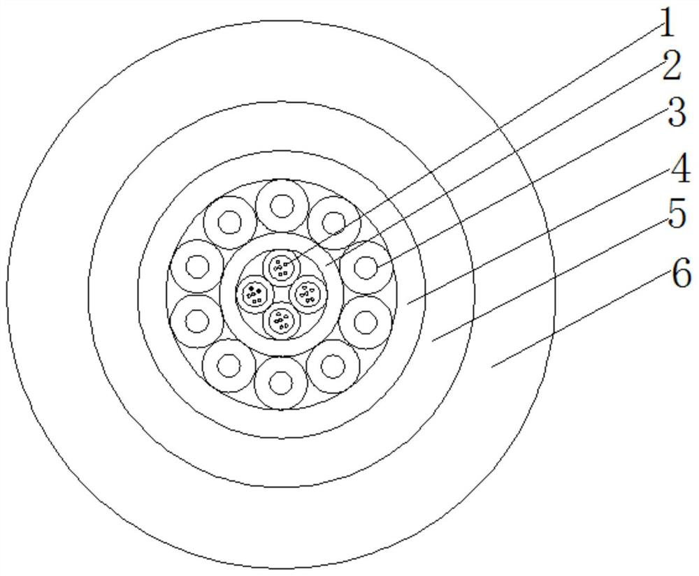 Flexible zero-buoyancy photoelectric composite trailing cable