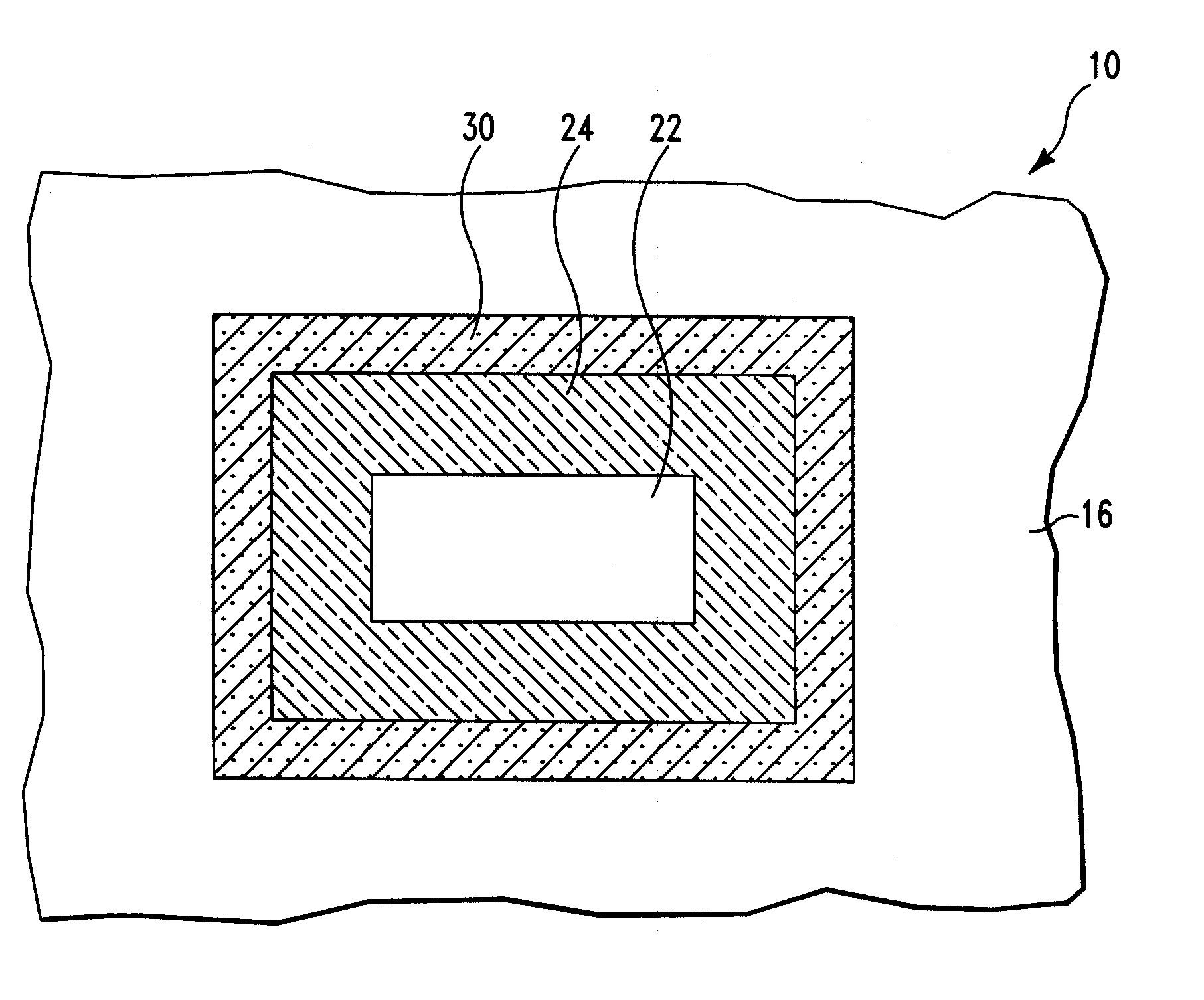Multiple layer structure for substrate noise isolation