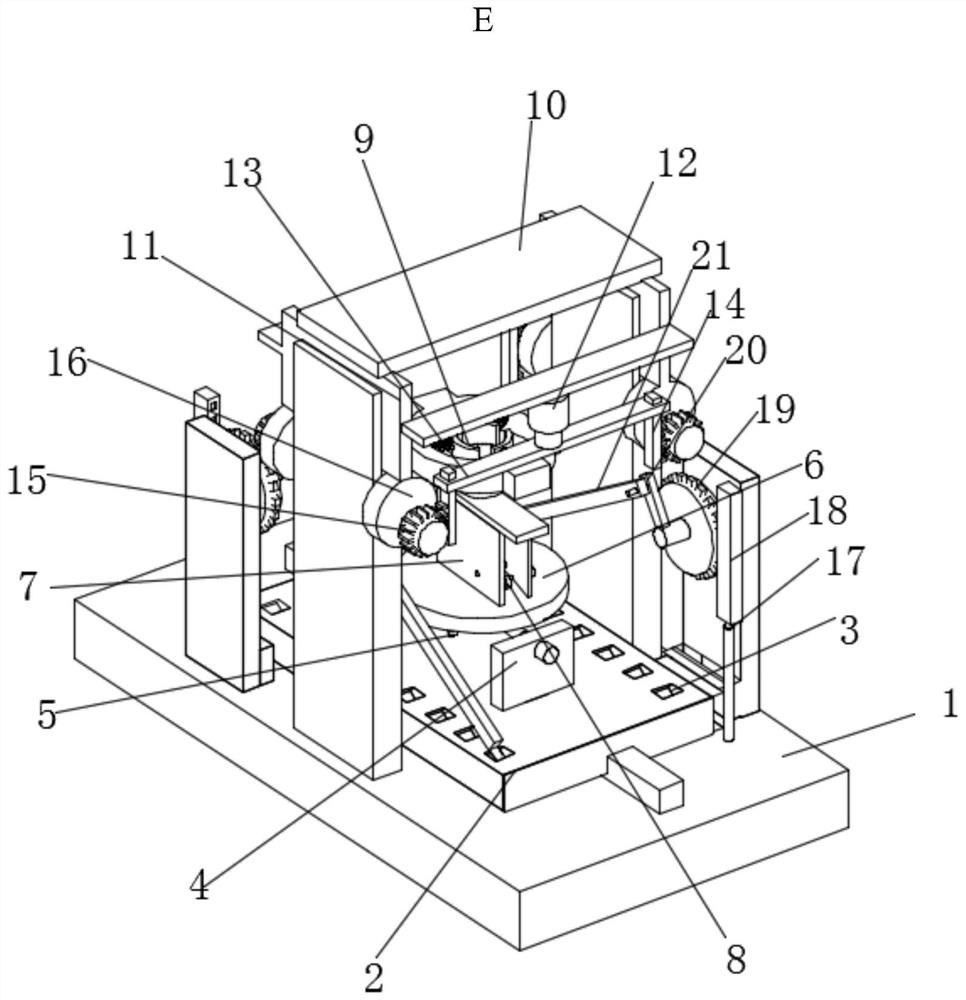 Clamp for hemispherical valve automatic surfacing equipment and technology thereof