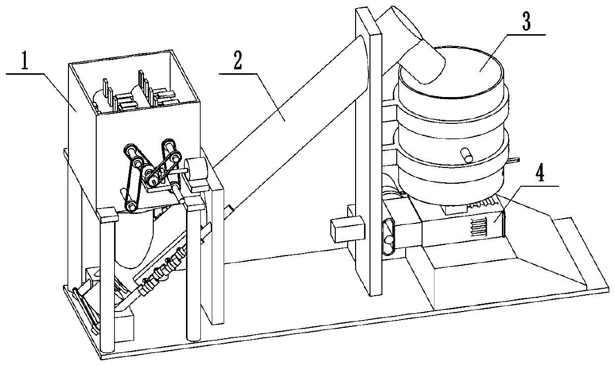 Coal desulfurization and briquette cutting device