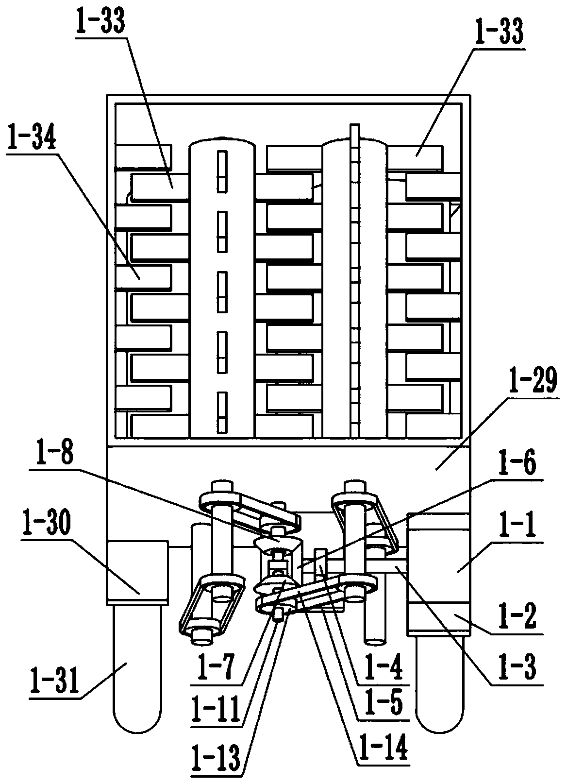 Coal desulfurization and briquette cutting device