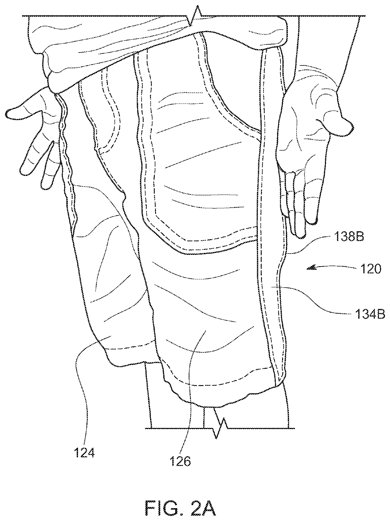 Therapeutic clothing having sensory strips and stress relieving components incorporated therein