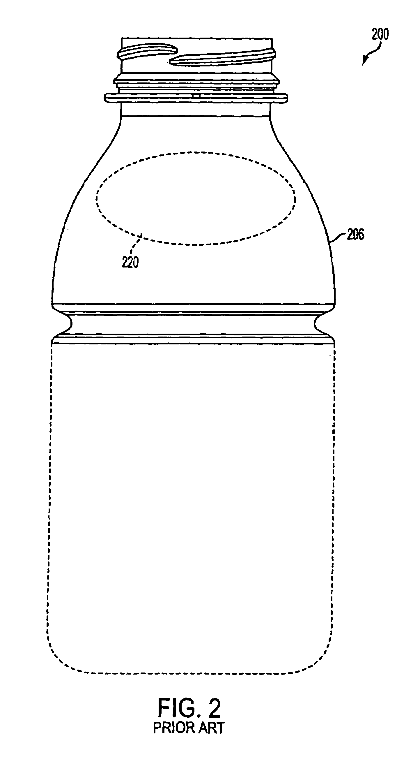 Hot-fillable container with a waisted dome