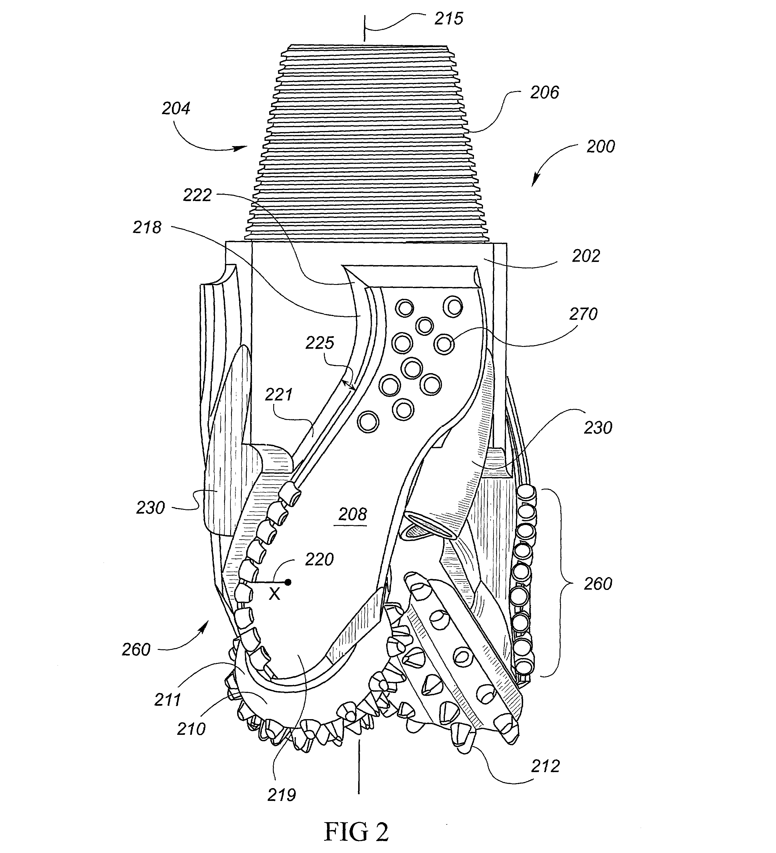 Hydro-lifter rock bit with PDC inserts