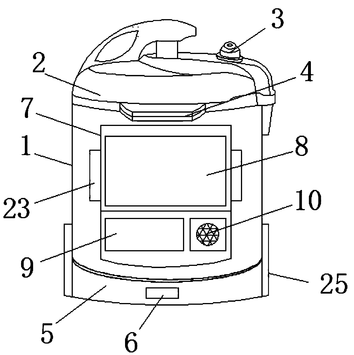 Pressure-controlled electric pressure cooker