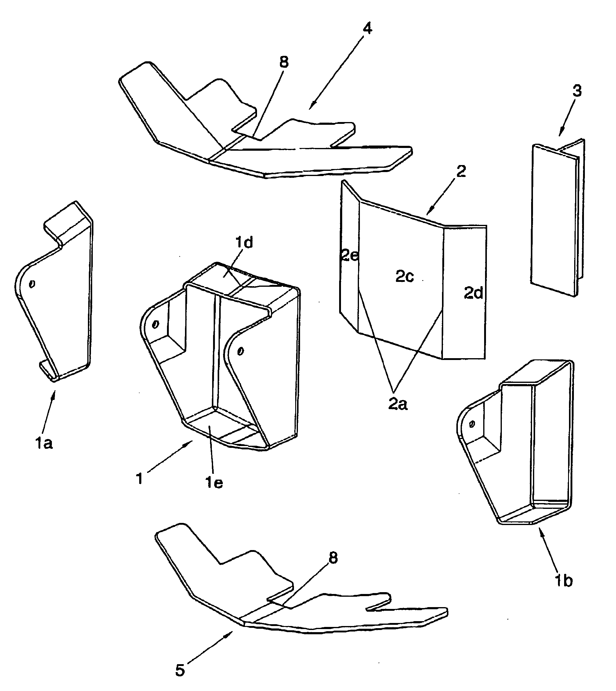 Assembly between a front fitting and the traction coupling of the two lateral boxes of the horizontal stabilizer of an aircraft
