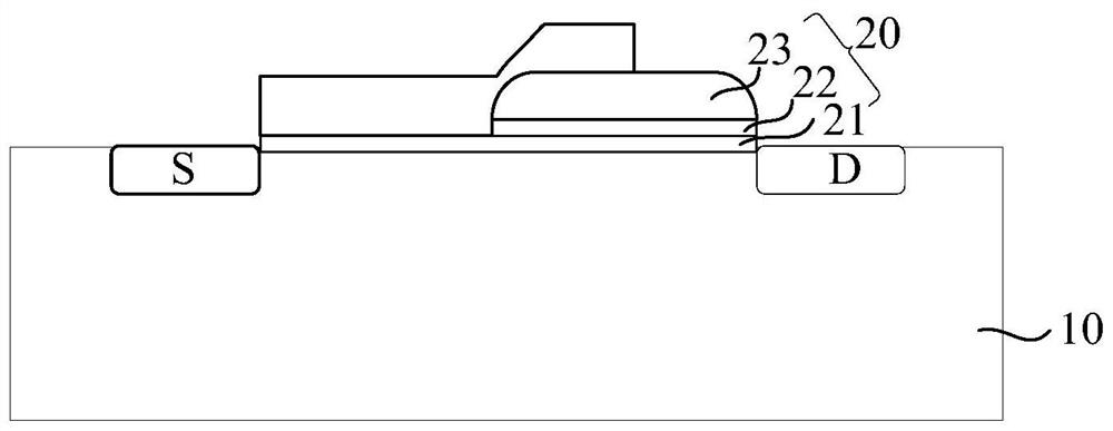 Field oxide layer isolation structure of ldmos transistor and its preparation method