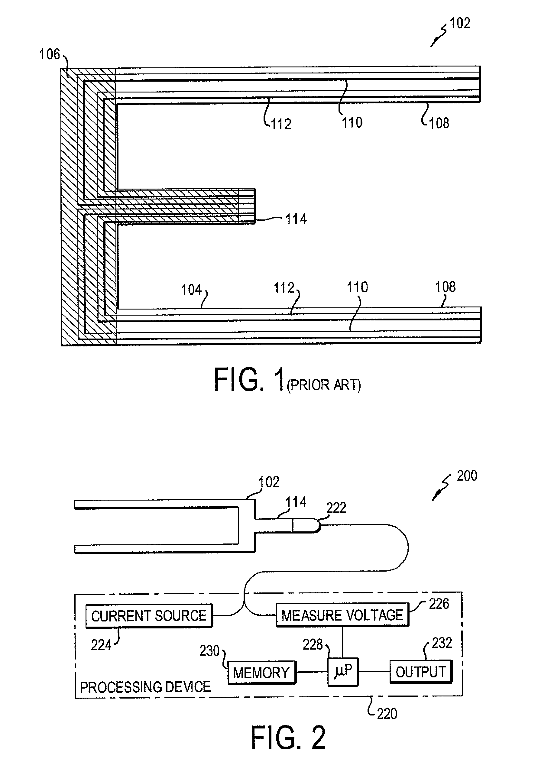 Peripheral impedance plethysmography electrode and system with detection of electrode spacing