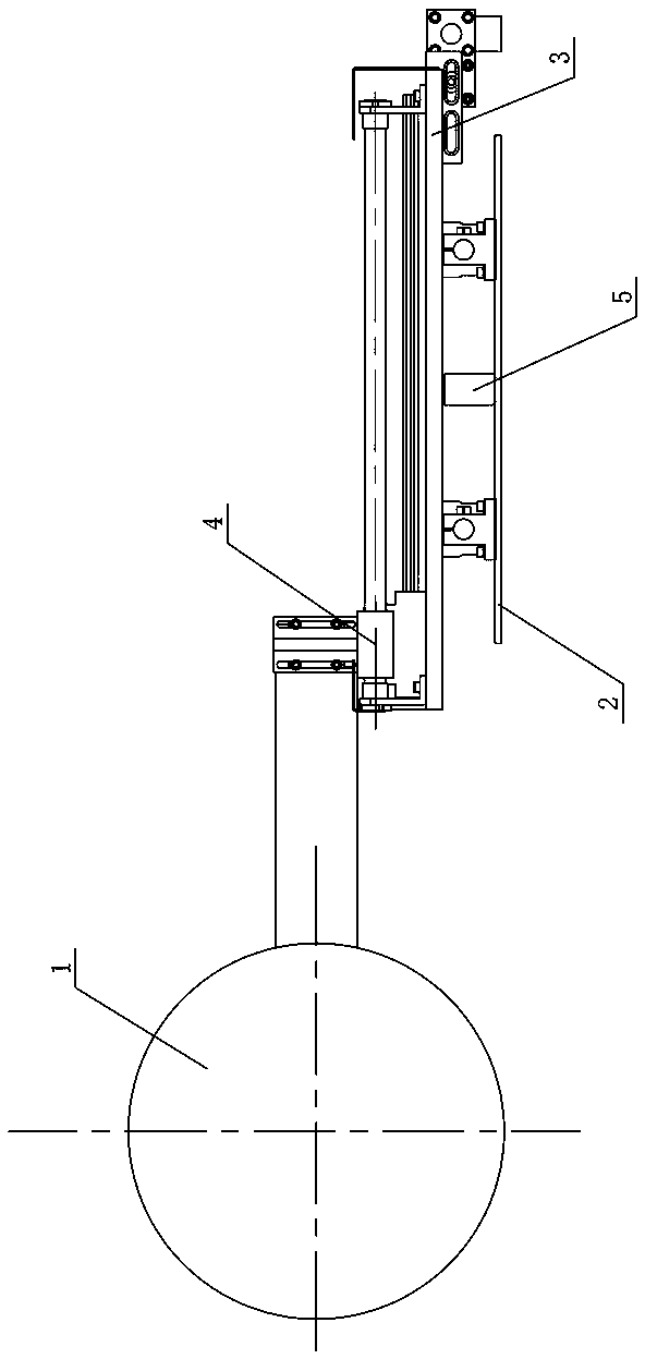 Furnace door device of diffusion furnace