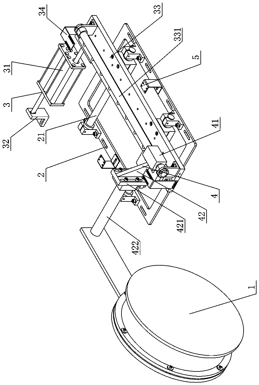 Furnace door device of diffusion furnace