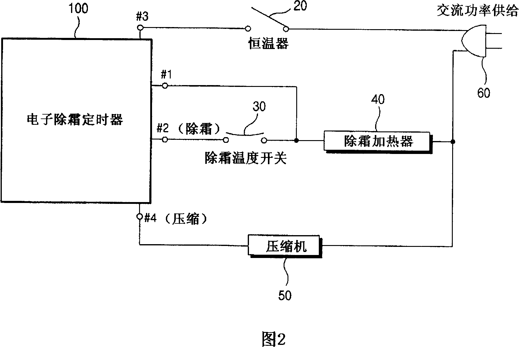 Electronic defrost timer for mechanical refrigerator