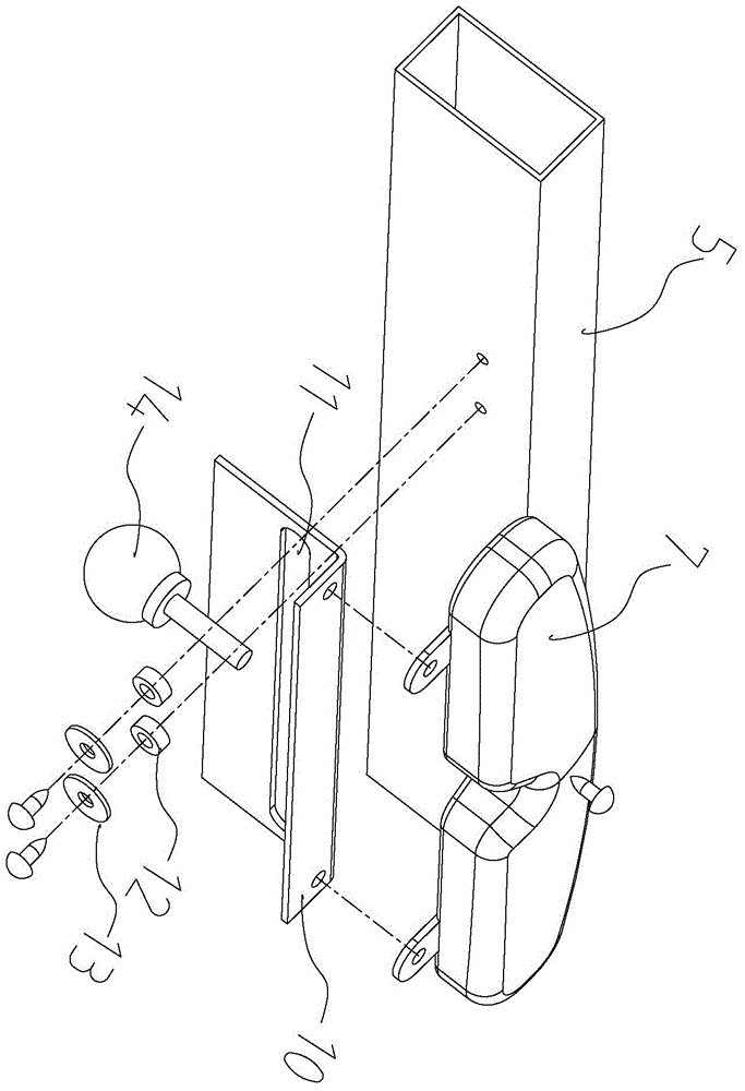 Running plate four-stage buffering structure for running machine