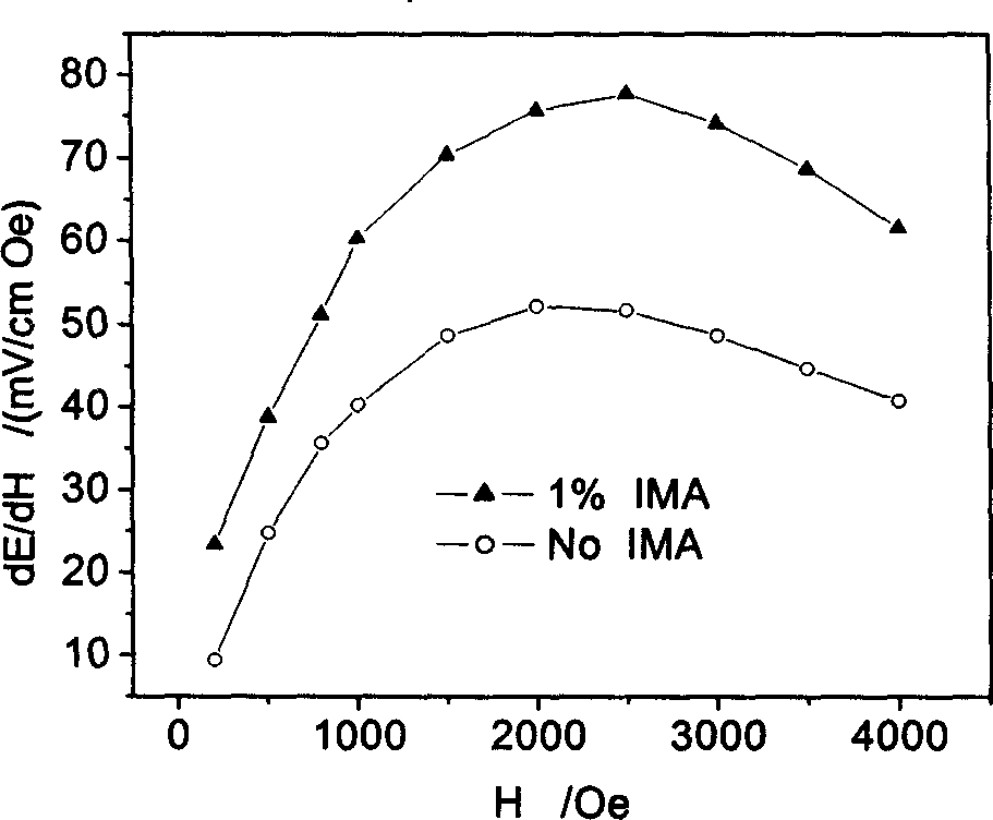 Interface modifier of organic polymer and iron inorganic composite materials and its preparation