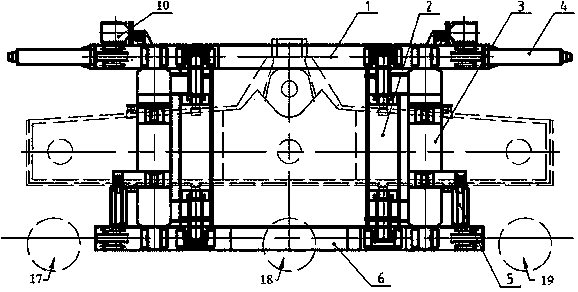 Three-flow double-low-rail tundish vehicle and using method thereof