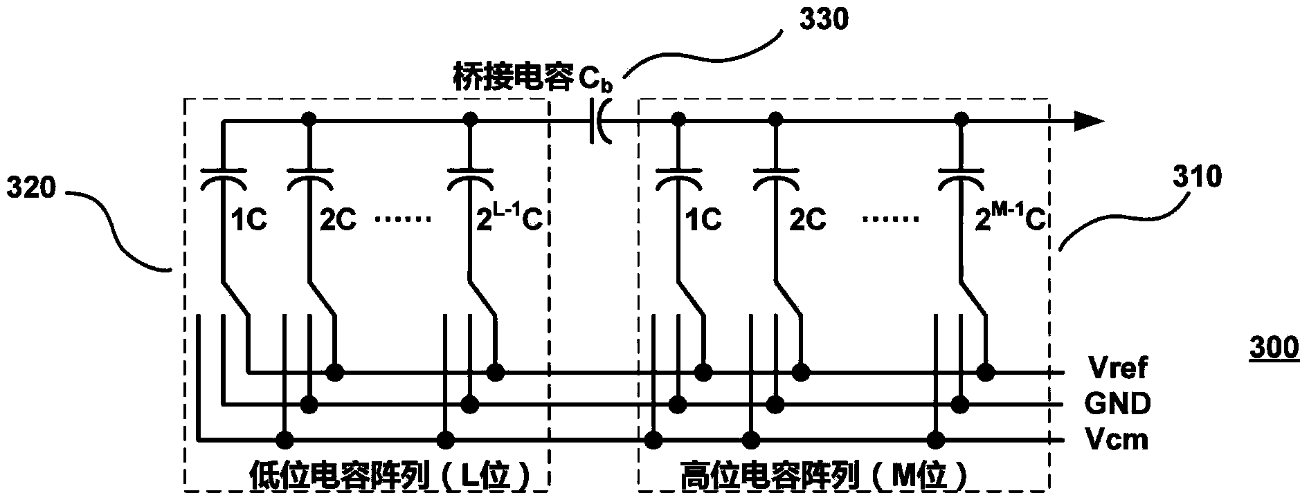 Successive approximation type analog-to-digital converter of self-calibration bridge-connection capacitor structure
