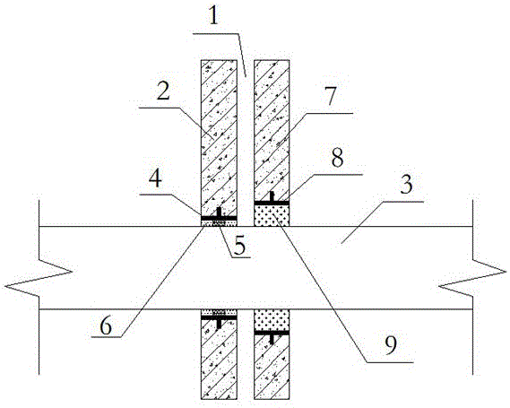 Water proofing method for situation that pipeline penetrates hydraulic structure settlement joint
