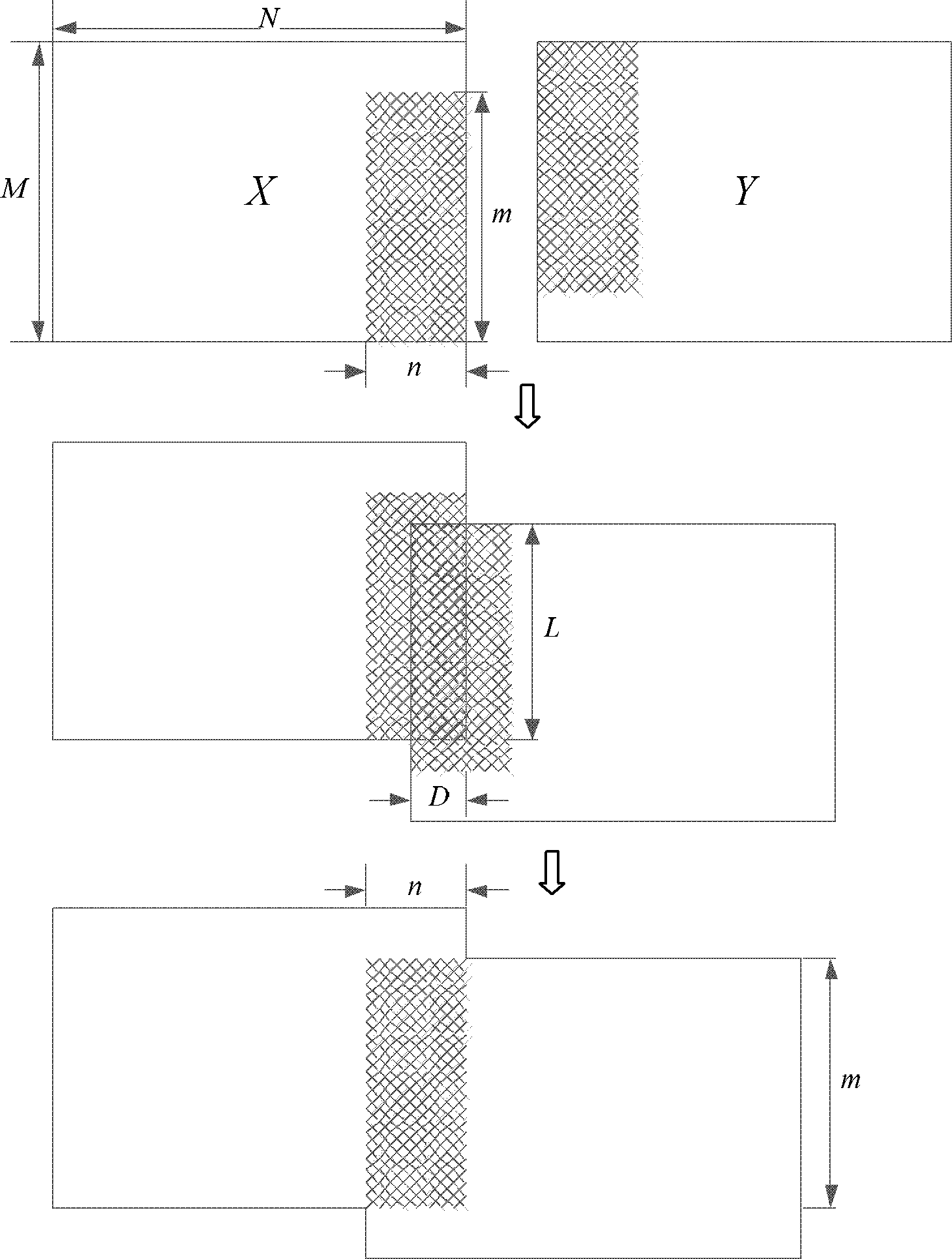 Image splicing method based on minimum mean square error criterion