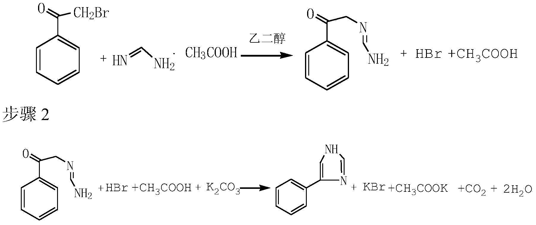Preparation method of 4-phenylimidazole
