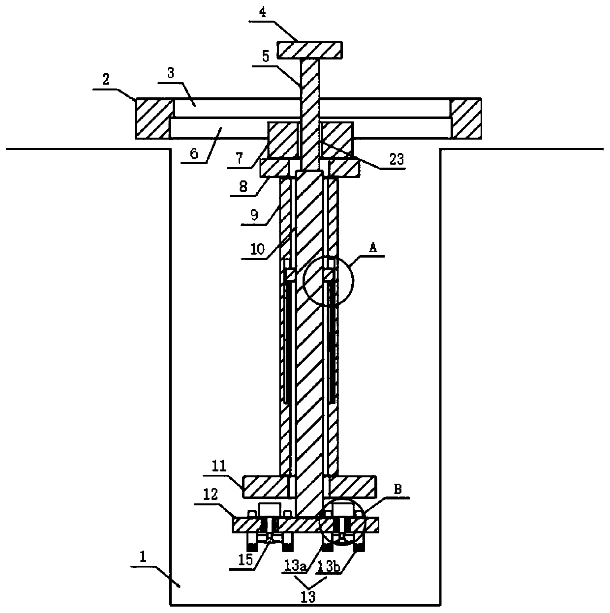 Drilled hole cleaning device for cast-in-place pile construction