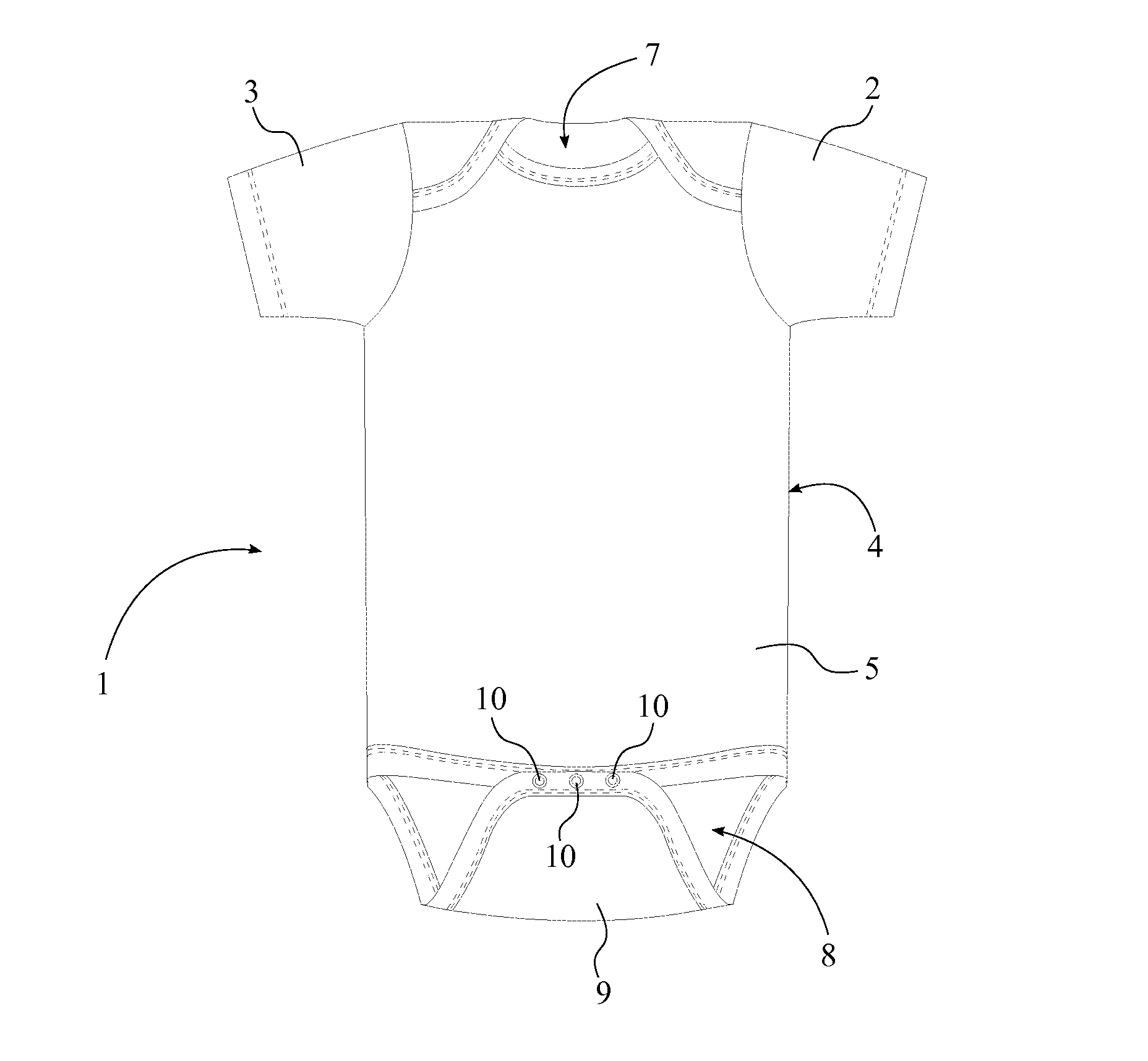 Apparatus and a Method for a Garment to Identify Excrements
