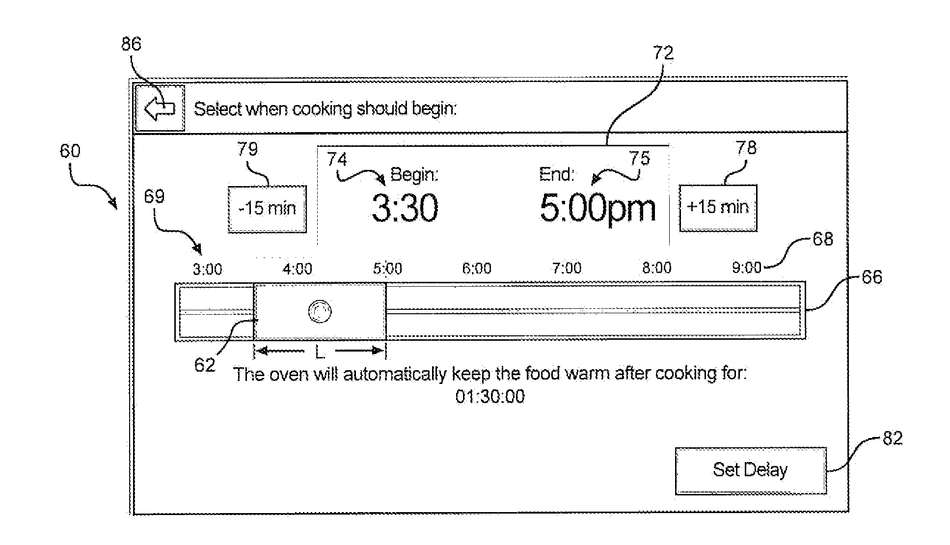 Sliding control system for a cooking appliance