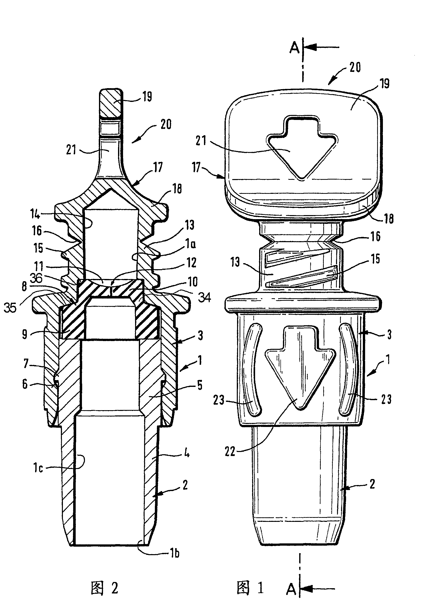 Connector for medical liquid-containing packages and medical liquid-containing packages