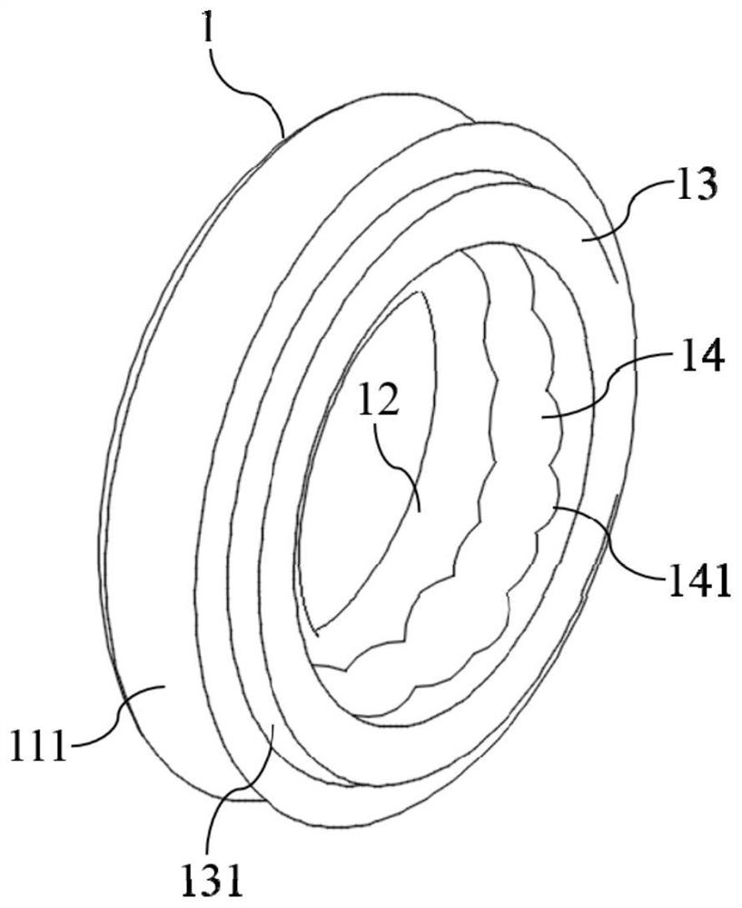 Inner cavity extension periodic wave type non-pneumatic tire and processing method thereof