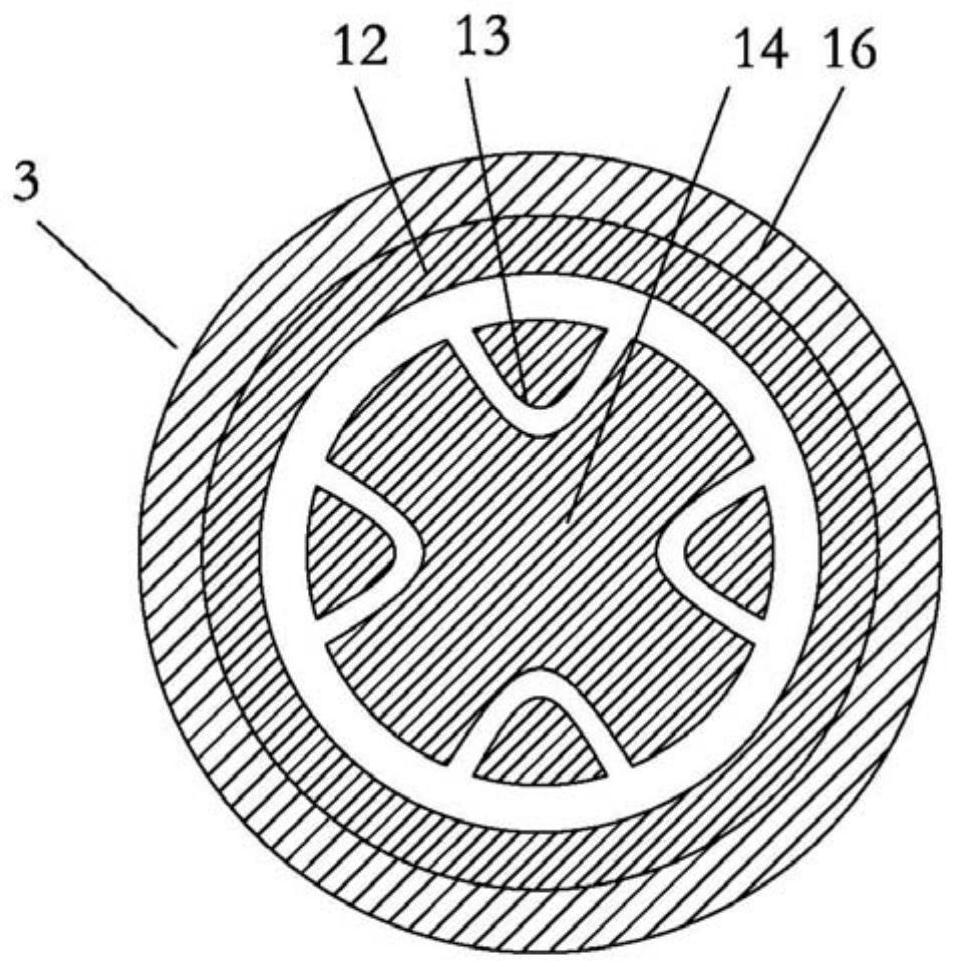 Preparation method and preparation device of negative curvature hollow terahertz polymer waveguide