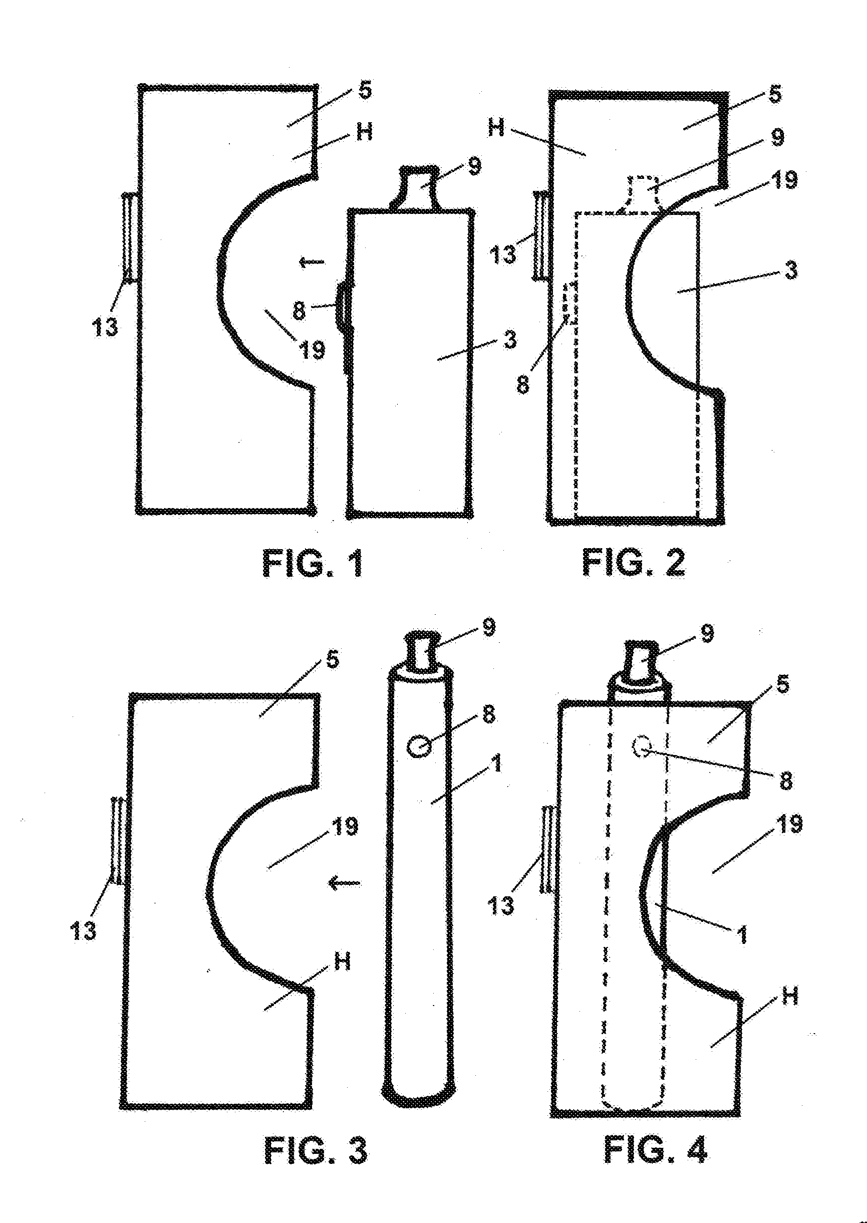 Device for holding and securing Electronic Cigarettes in a motor vehicle