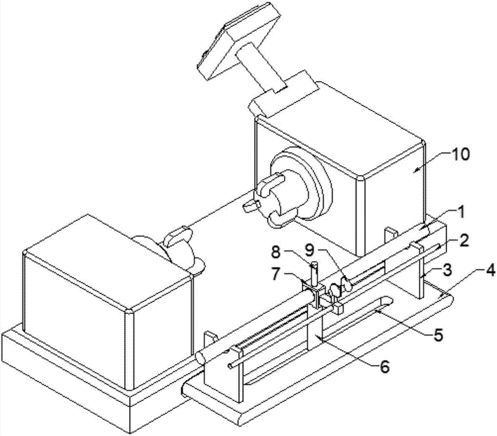 Manufacturing method for auxiliary winding device of rewinding machine