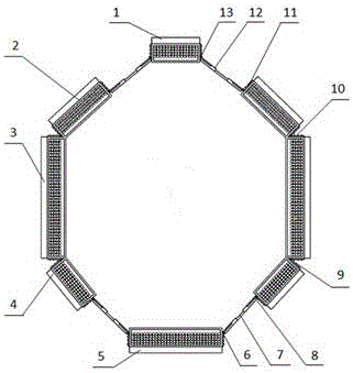 A led combination matrix light source for heavy rail surface detection