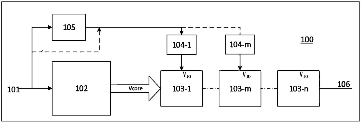 Voltage following series power supply circuit