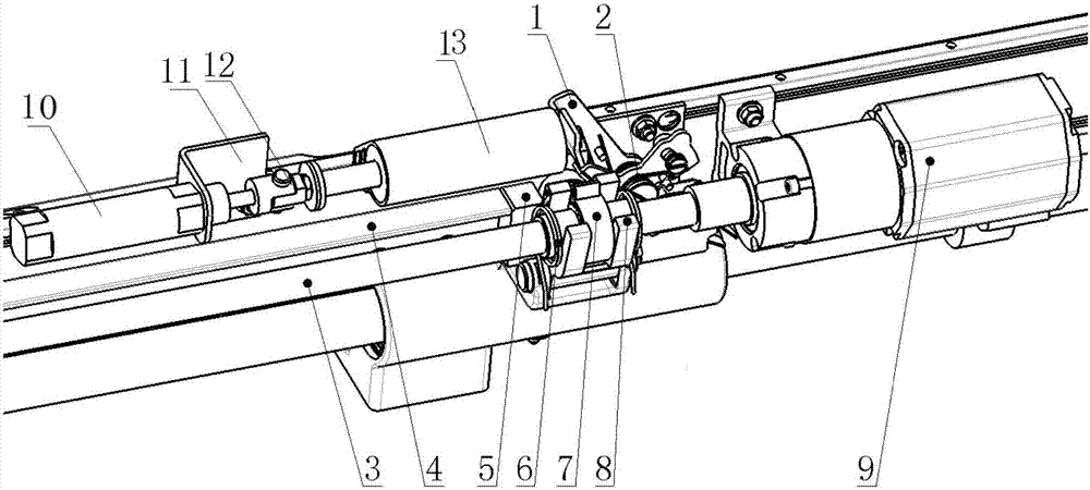 An emergency unlocking device for a door system